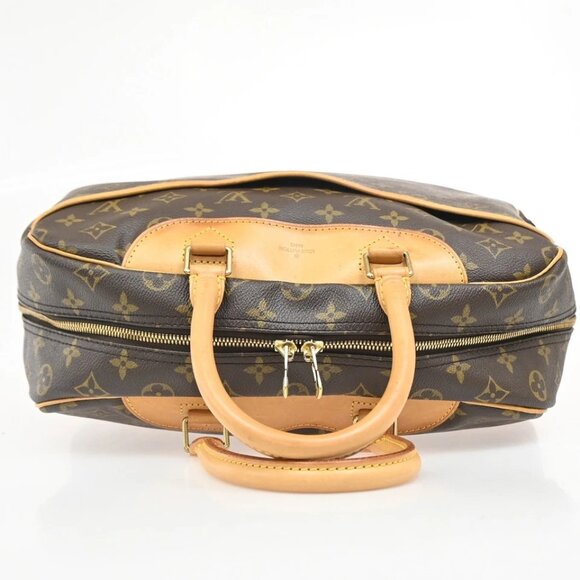 LOUIS VUITTON LV Logo Deauville Hand Bag Monogram Leather Brown 558-082225 - Picture 5 of 16